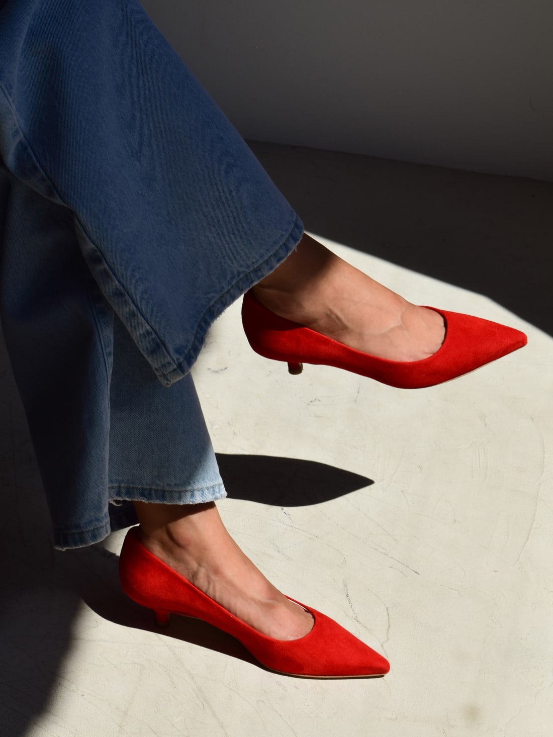 Красные замшевые классические туфли - Image 5 of 5
