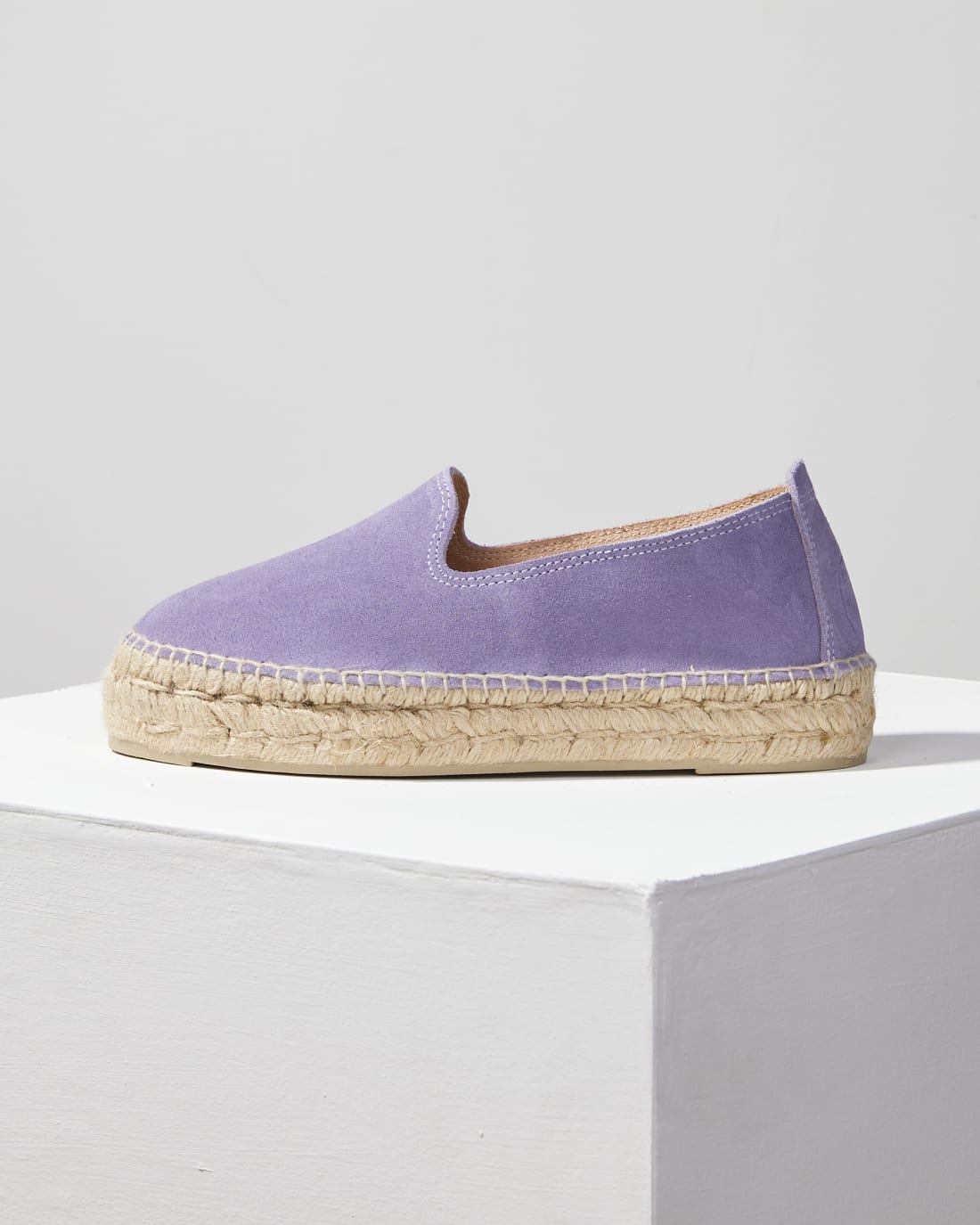 Фиолетовые замшевые эспадрильи