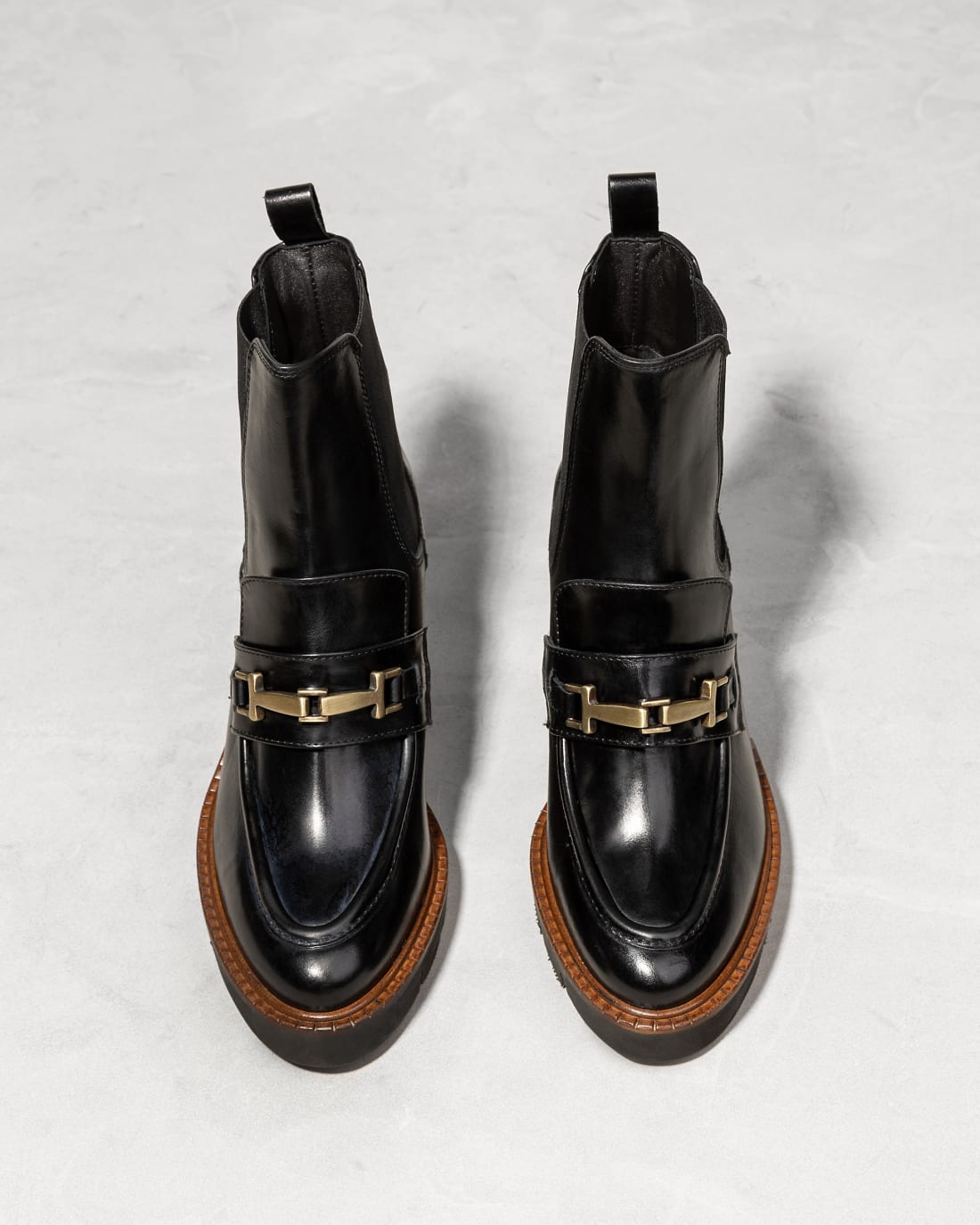 Черные кожаные ботинки на каблуке - Image 2 of 5