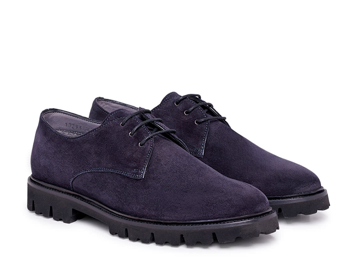 Мужские утепленные темно-синие дерби - Image 2 of 4