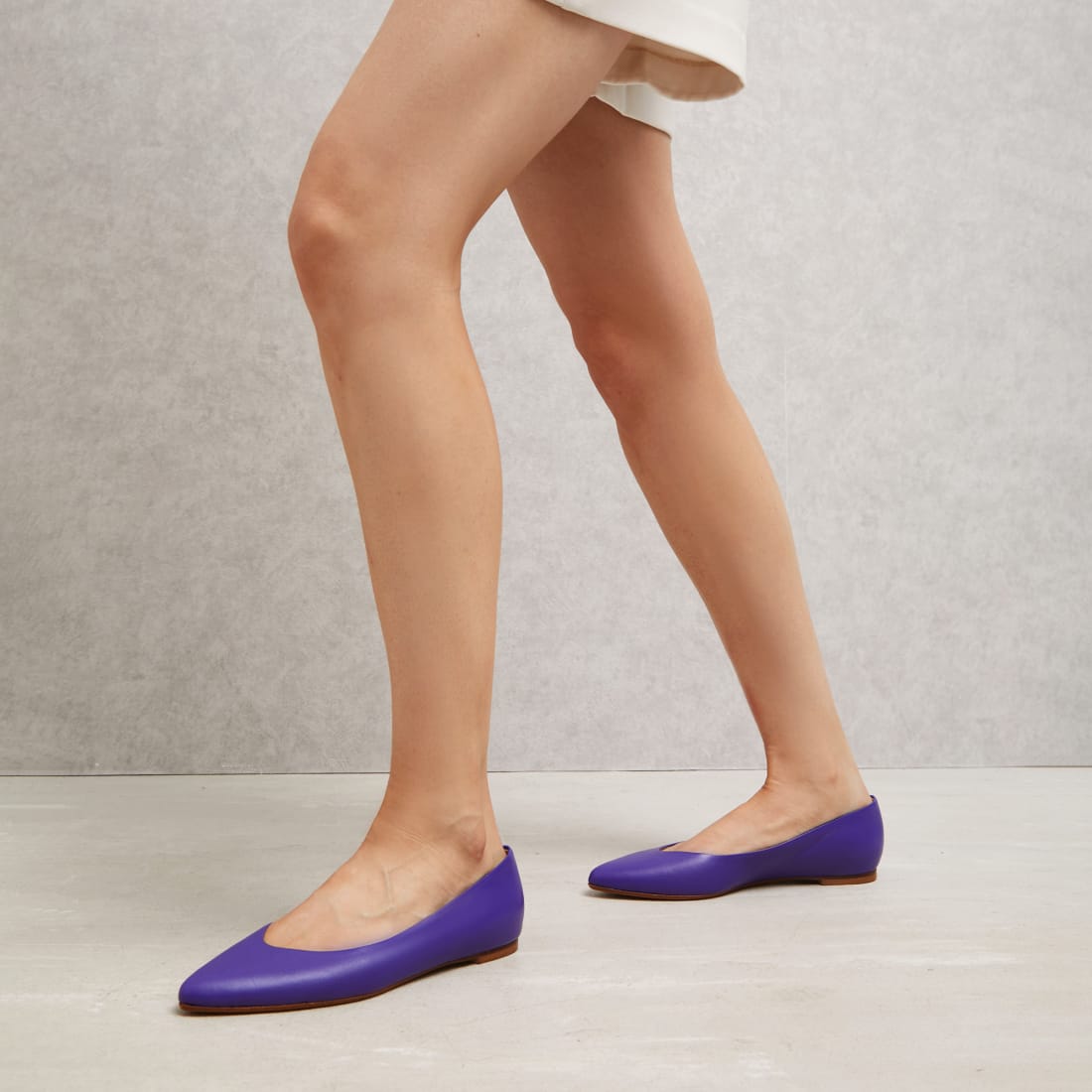 Фиолетовые кожаные балетки - Image 5 of 5