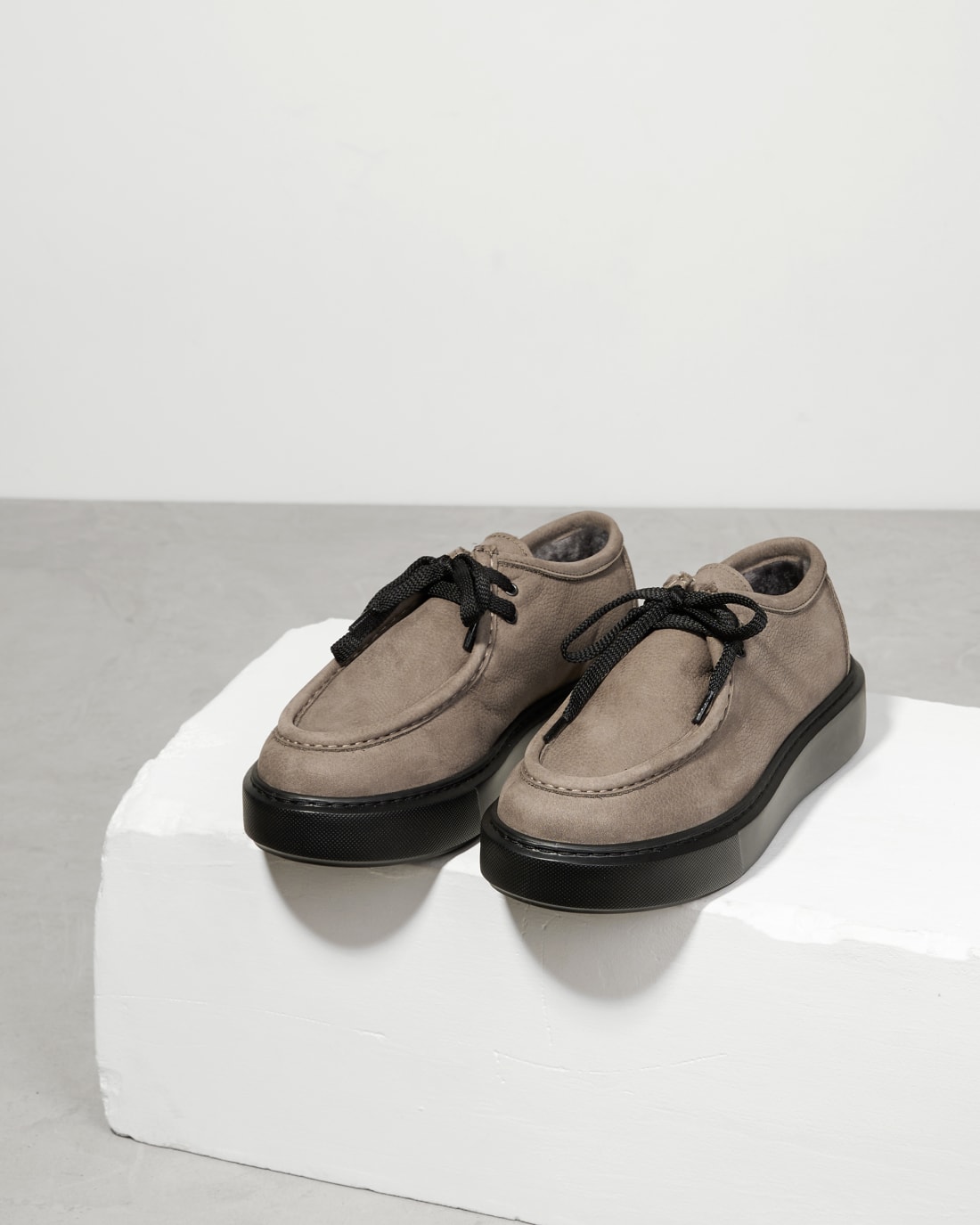 Тёмно-серые кожаные полуботинки - Image 2 of 6