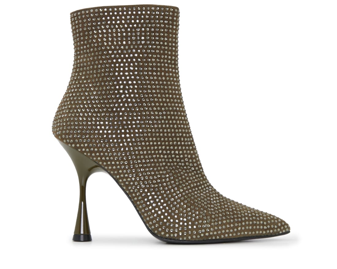 Оливковые замшевые ботильоны - Image 1 of 5