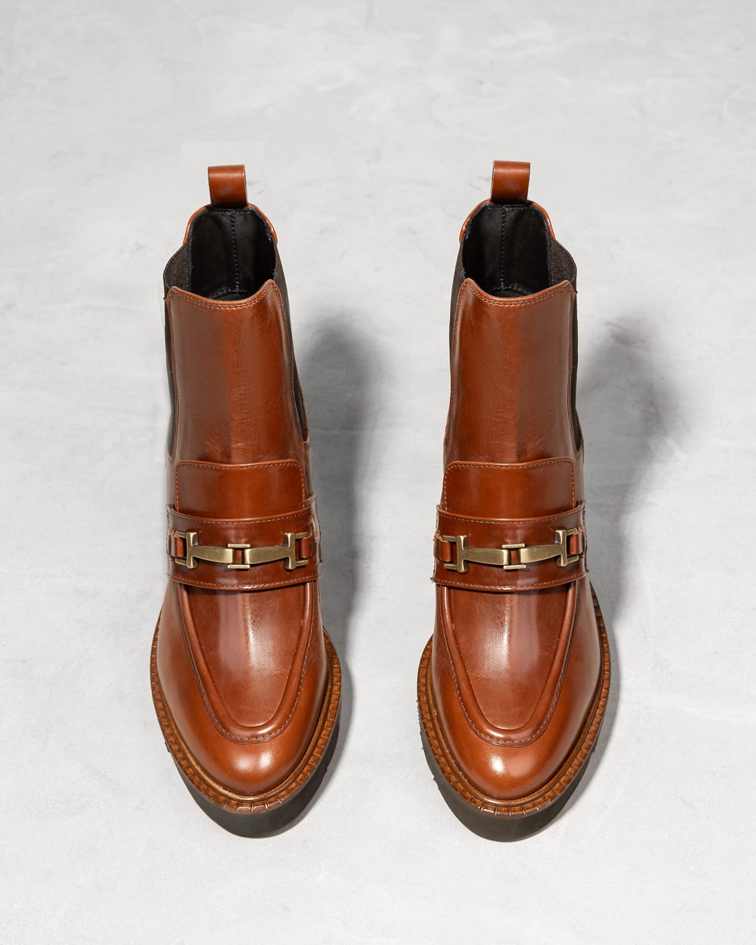 Коричневые кожаные ботинки - Image 3 of 5