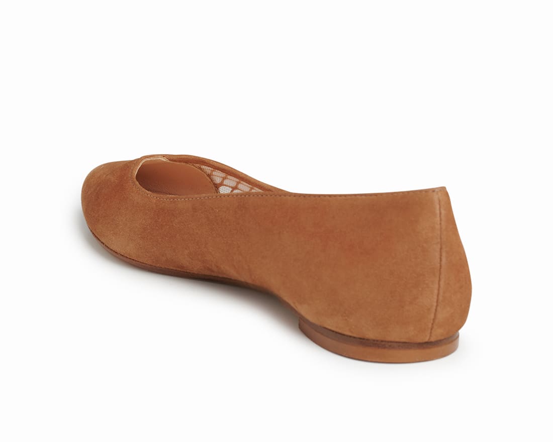 Коричневые замшевые балетки - Image 3 of 5