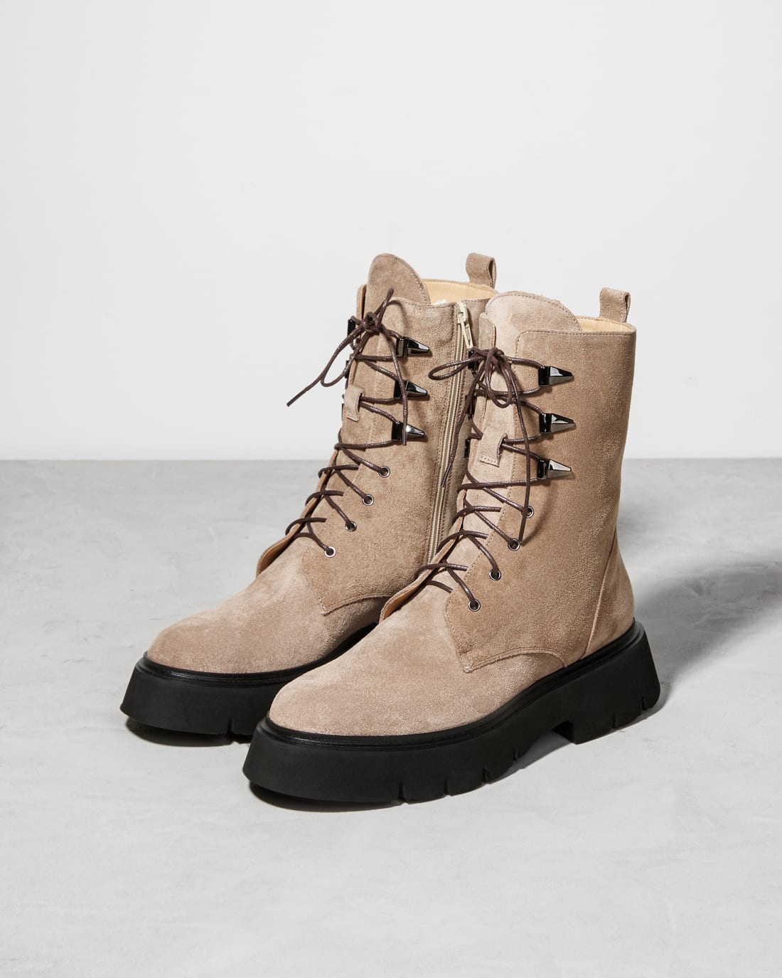 Бежевые замшевые ботинки - Image 2 of 5