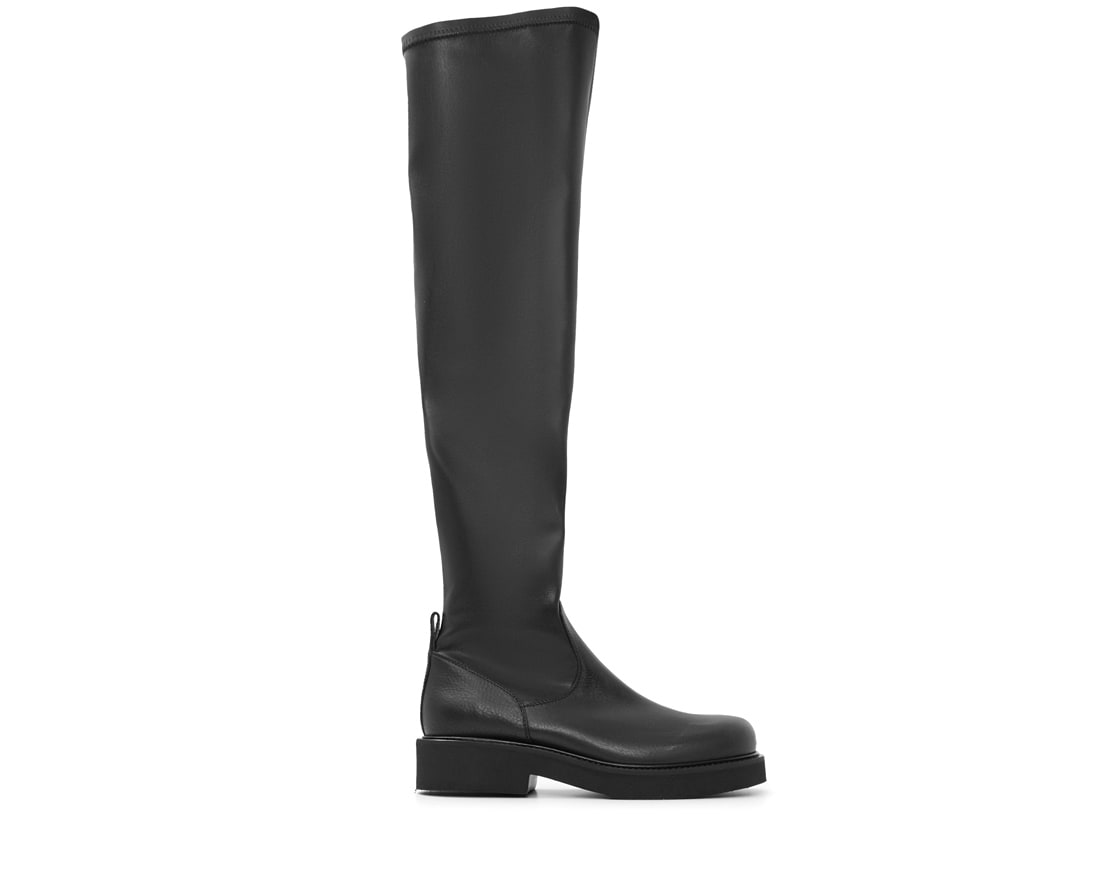 Черные кожаные сапоги - Image 1 of 5