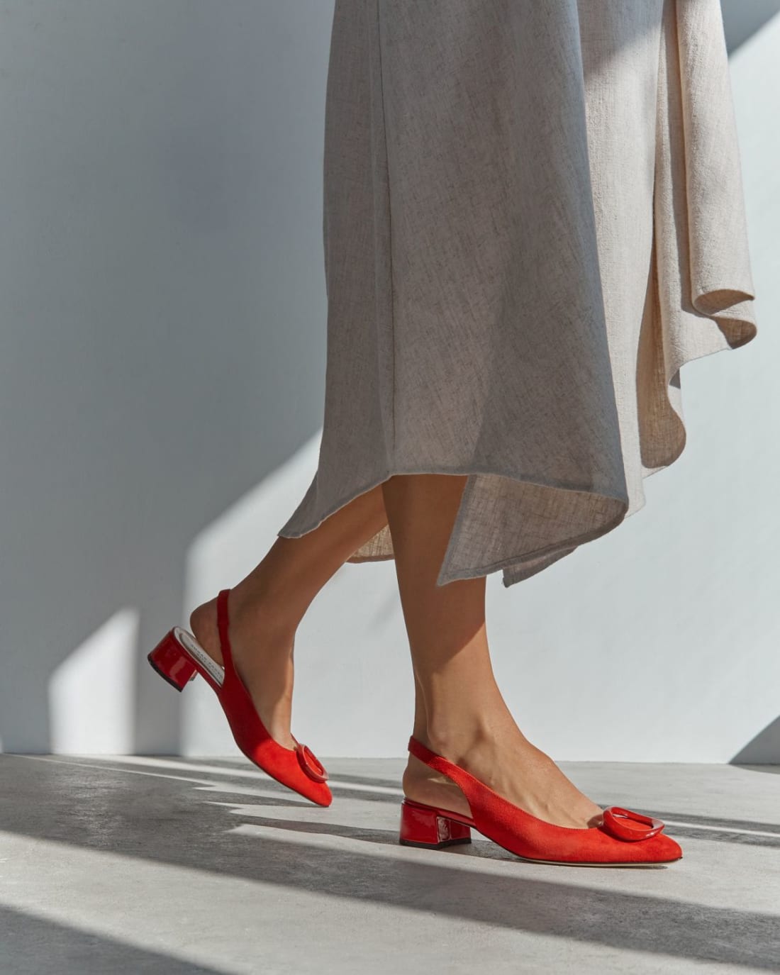 Красные замшевые туфли - Image 6 of 7