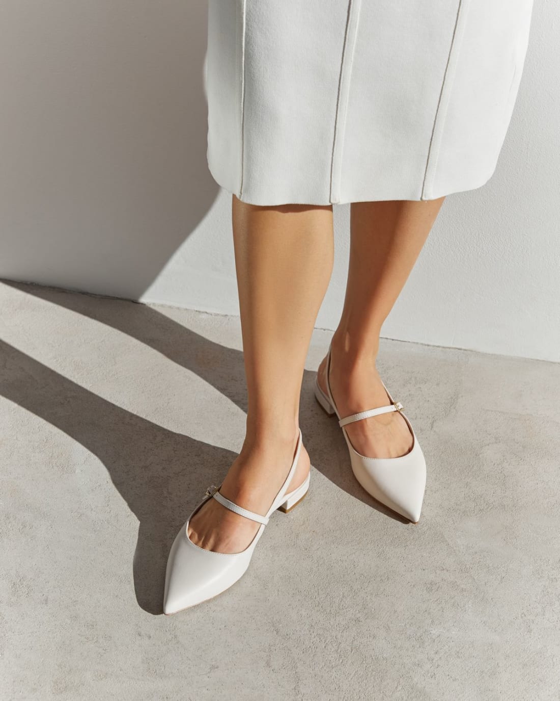 Белые кожаные туфли - Image 6 of 6