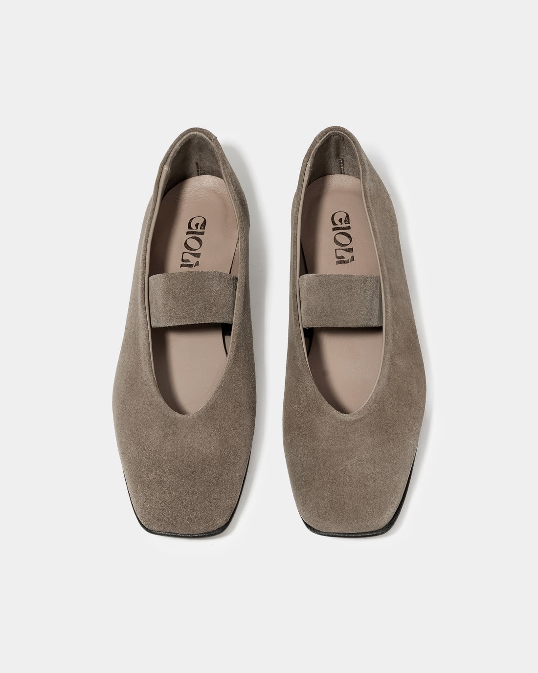 Серые замшевые туфли на плоской подошве - Image 3 of 4