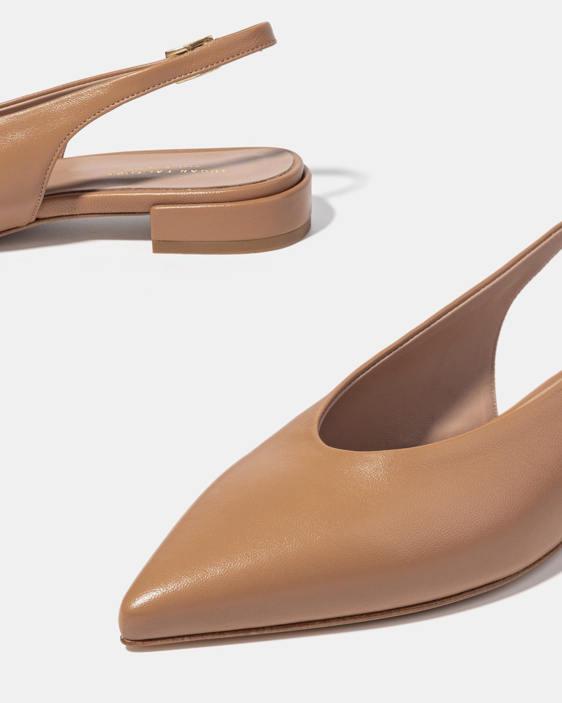 Коричневые кожаные туфли - Image 4 of 5