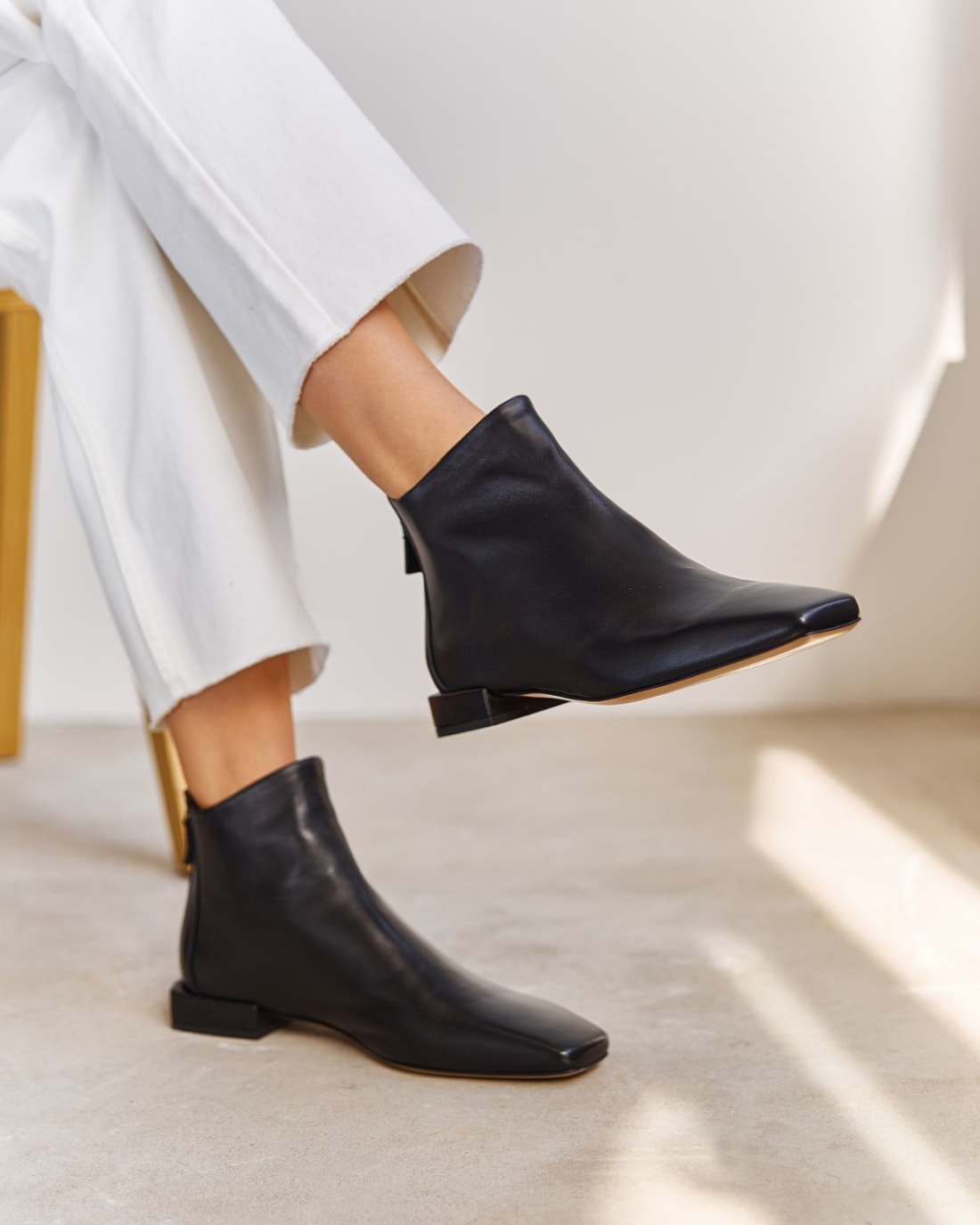Черные кожаные ботильоны - Image 6 of 7