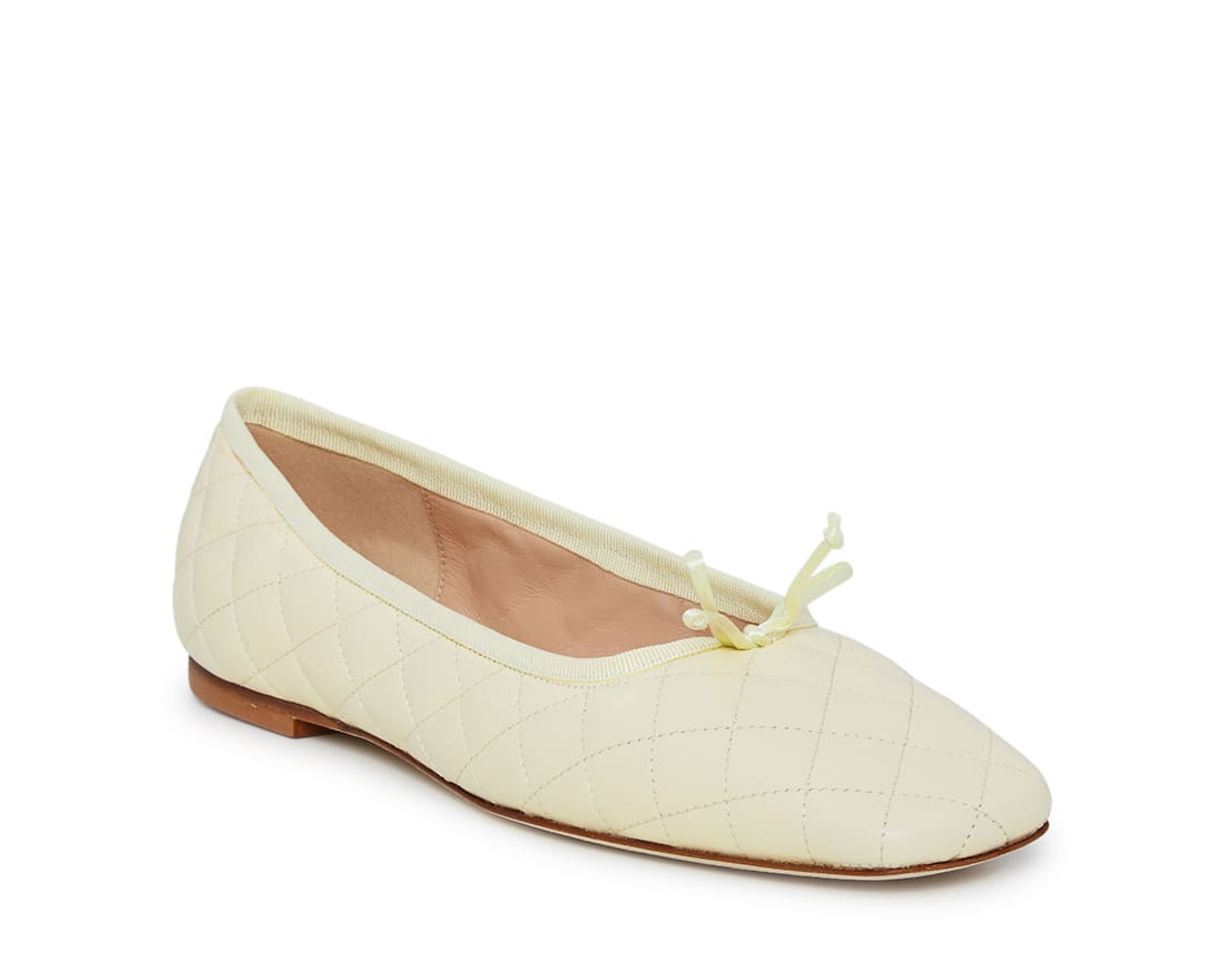 Желтые кожаные балетки - Image 2 of 4