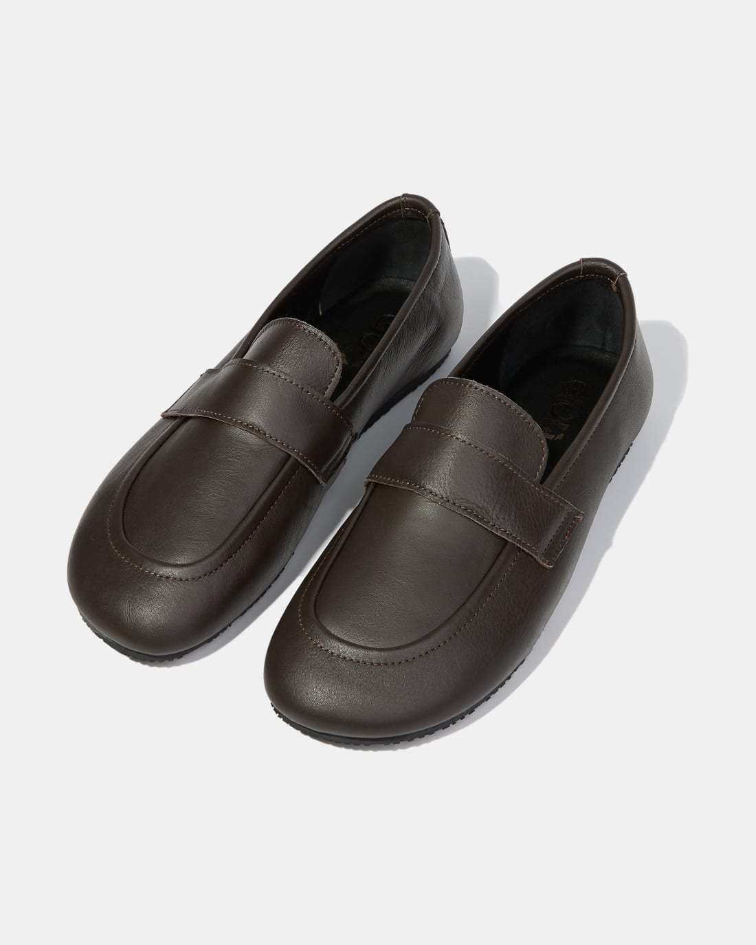 Темно-коричневые кожаные мокасины - Image 2 of 6