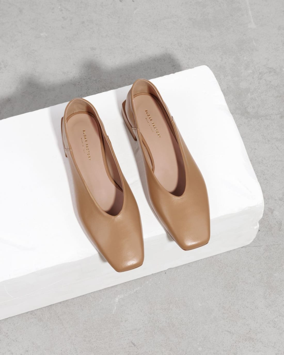 Бежевые кожаные туфли - Image 2 of 6