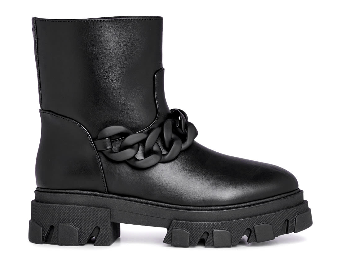 Зимние черные кожаные ботинки - Image 1 of 4