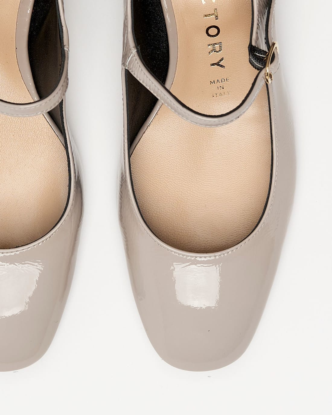 Бежевые кожаные туфли - Image 5 of 7