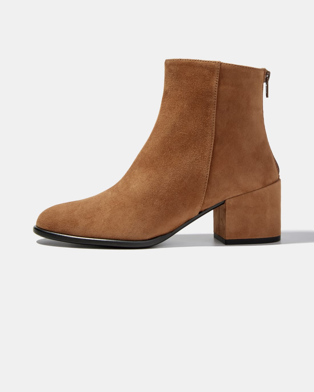 Коричневые замшевые ботильоны на каблуке - Image 1 of 4