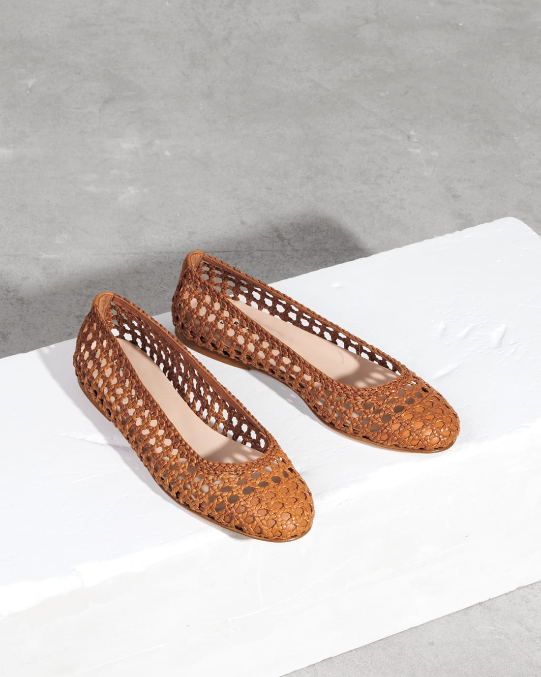 Коричневые кожаные балетки - Image 4 of 6