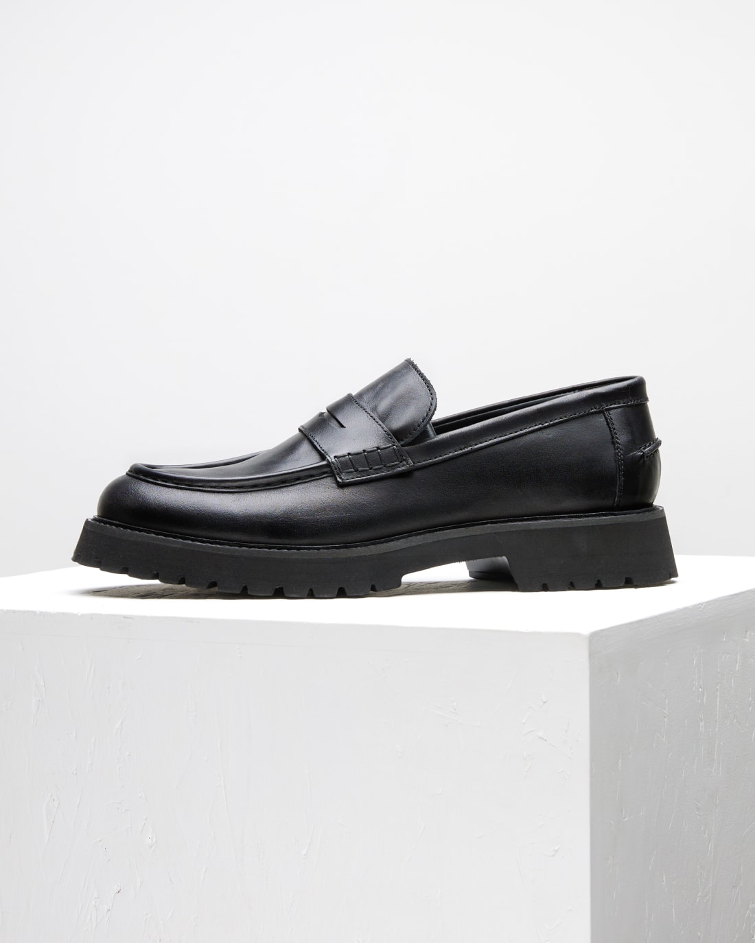 Черные лоферы из натуральной кожи - Image 1 of 5