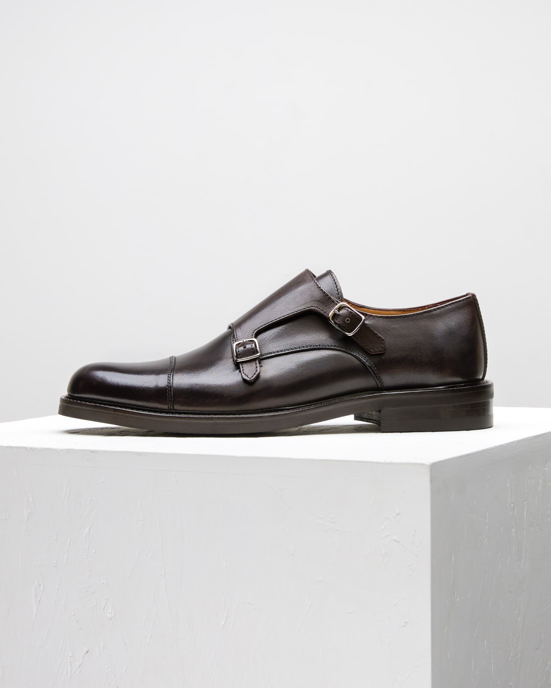 Темно-коричневые кожаные туфли - Image 1 of 5