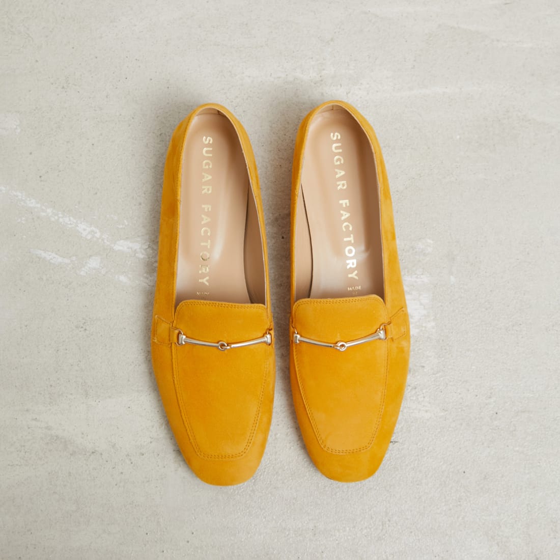 Желтые замшевые лоферы - Image 2 of 5