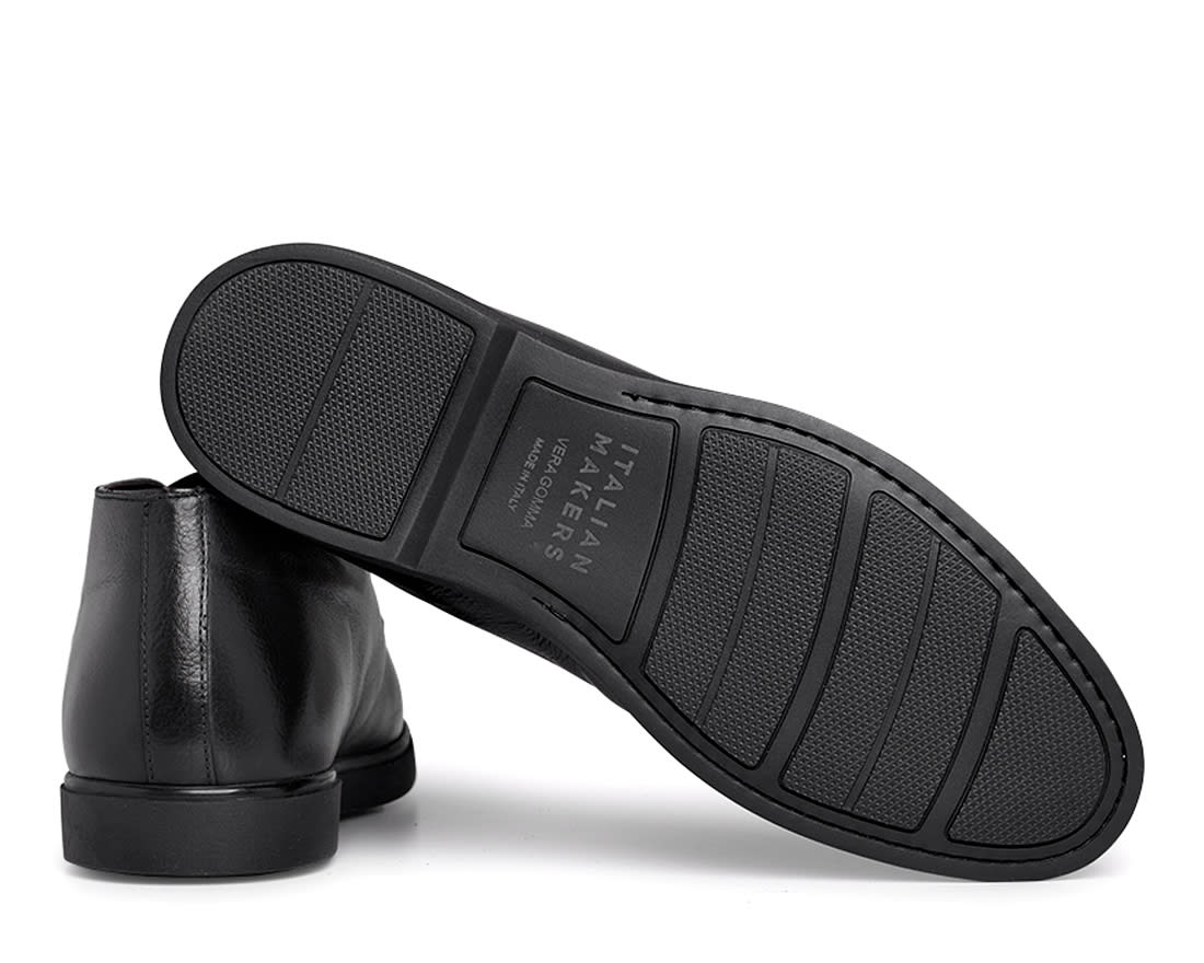 Мужские зимние чёрные кожаные ботинки - Image 4 of 4