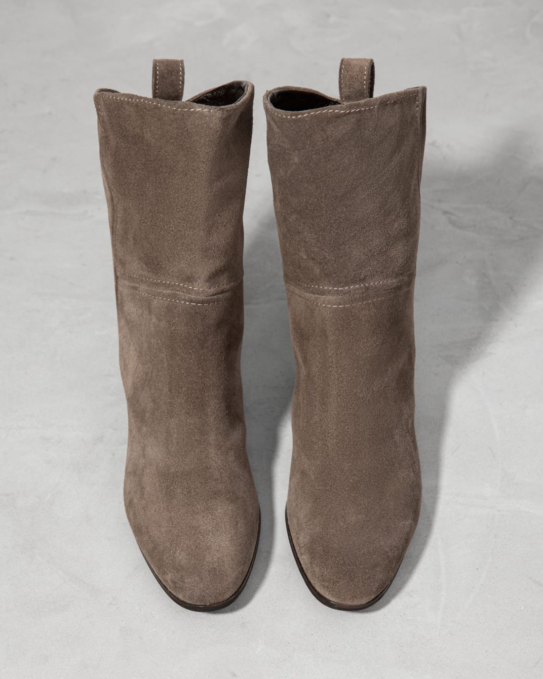 Серые замшевые полусапоги - Image 3 of 6