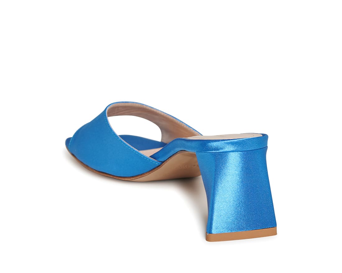 Синие атласные мюли - Image 3 of 5