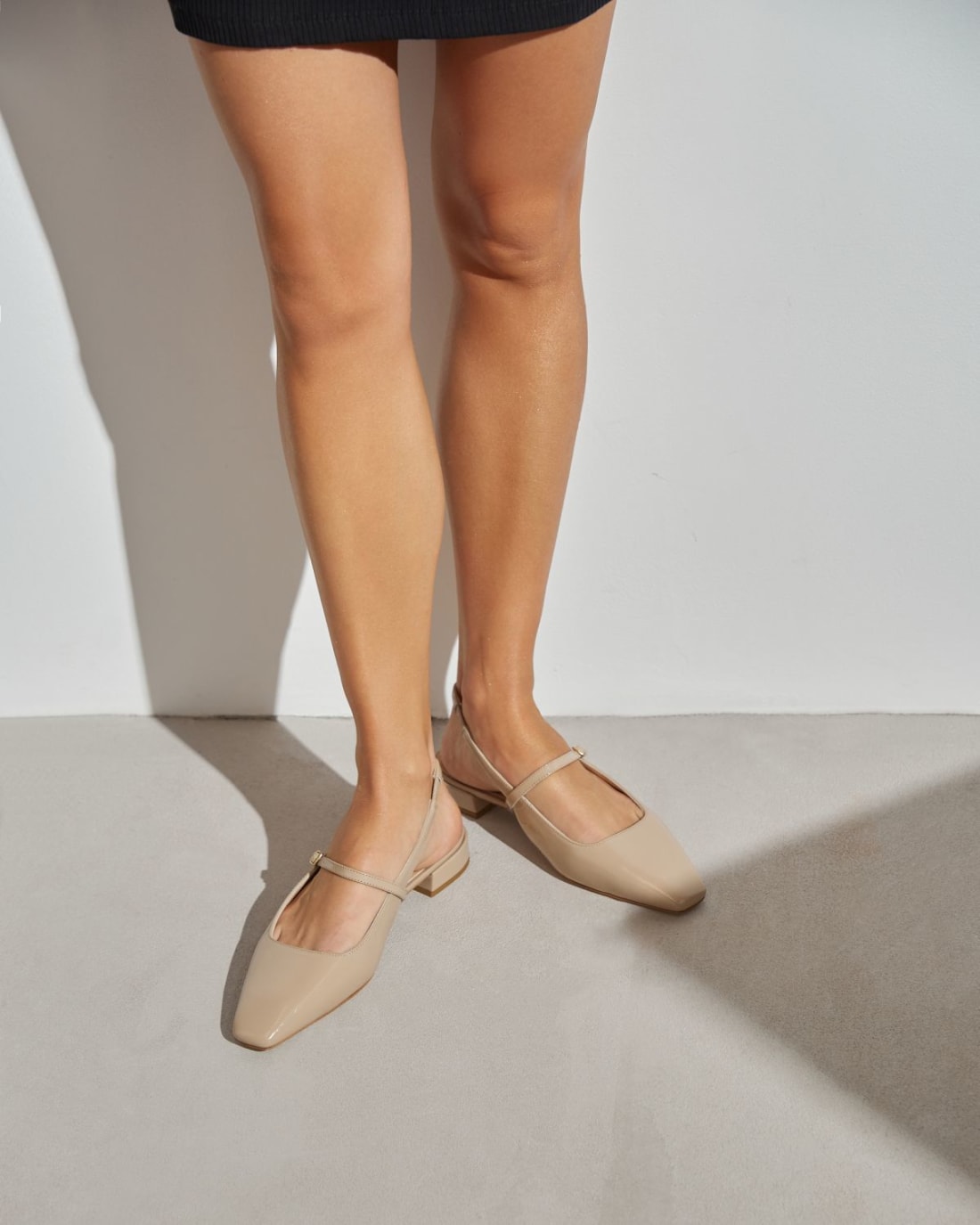 Бежевые кожаные туфли - Image 7 of 7