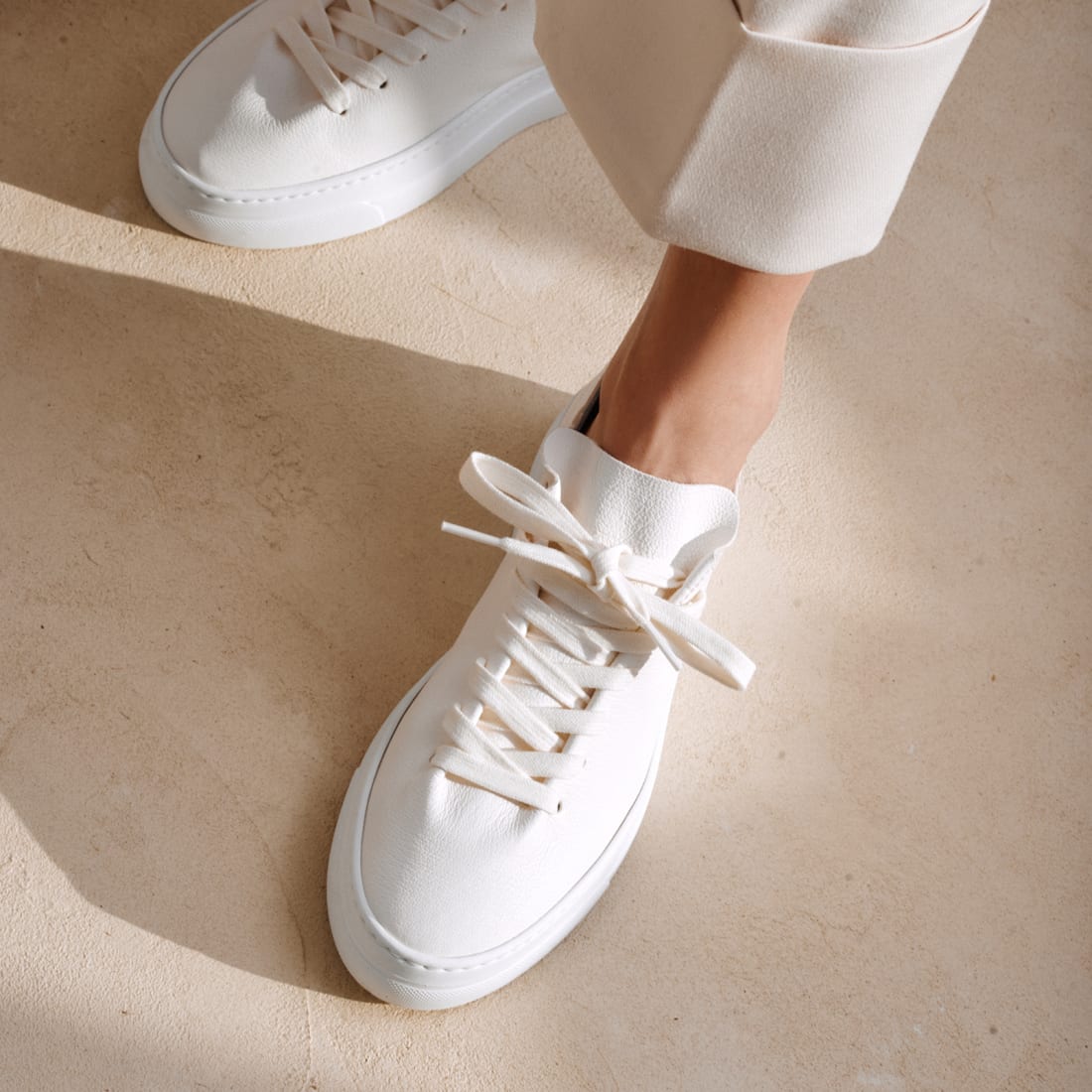 Белые кожаные кеды - Image 5 of 5