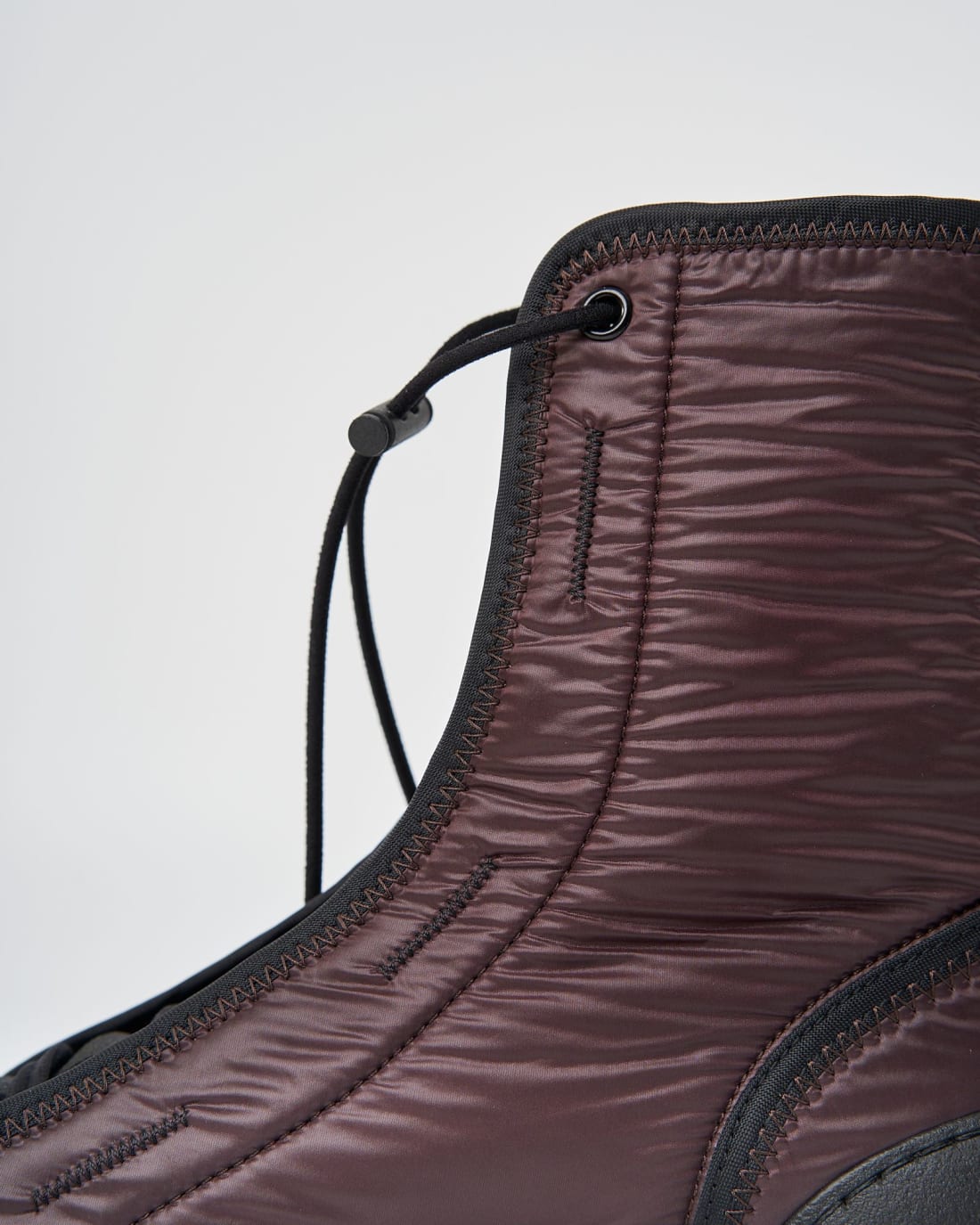 Бордовые текстильные ботинки - Image 5 of 6