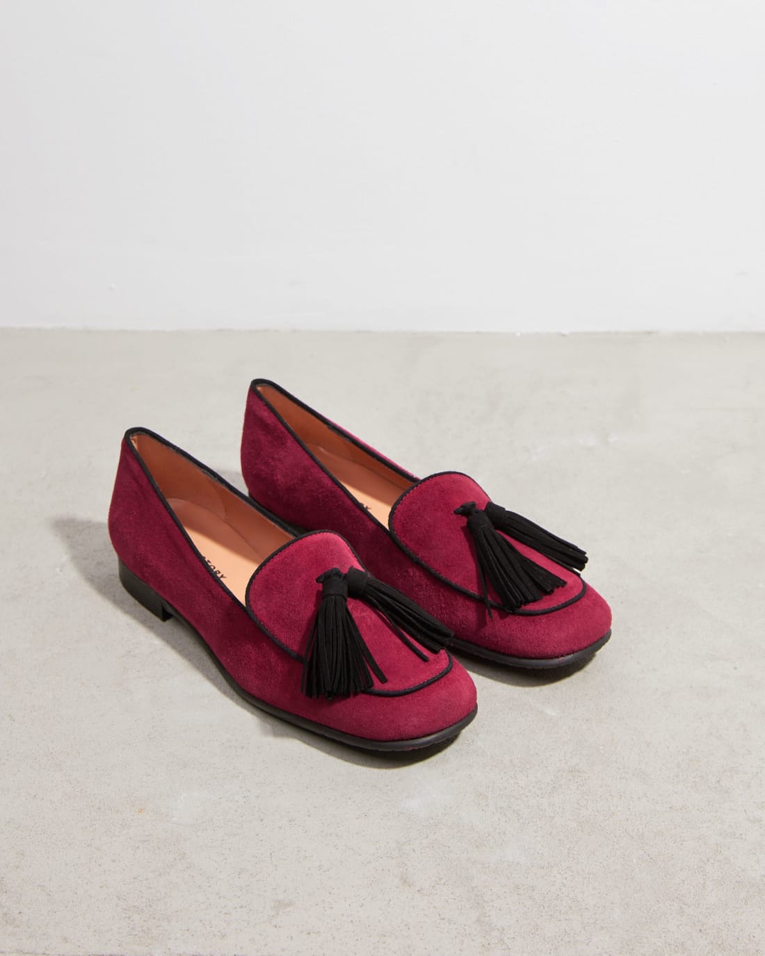 Бордовые замшевые лоферы - Image 3 of 4