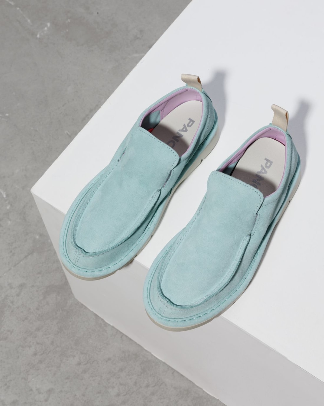 Светло-бирюзовые замшевые мокасины - Image 2 of 6