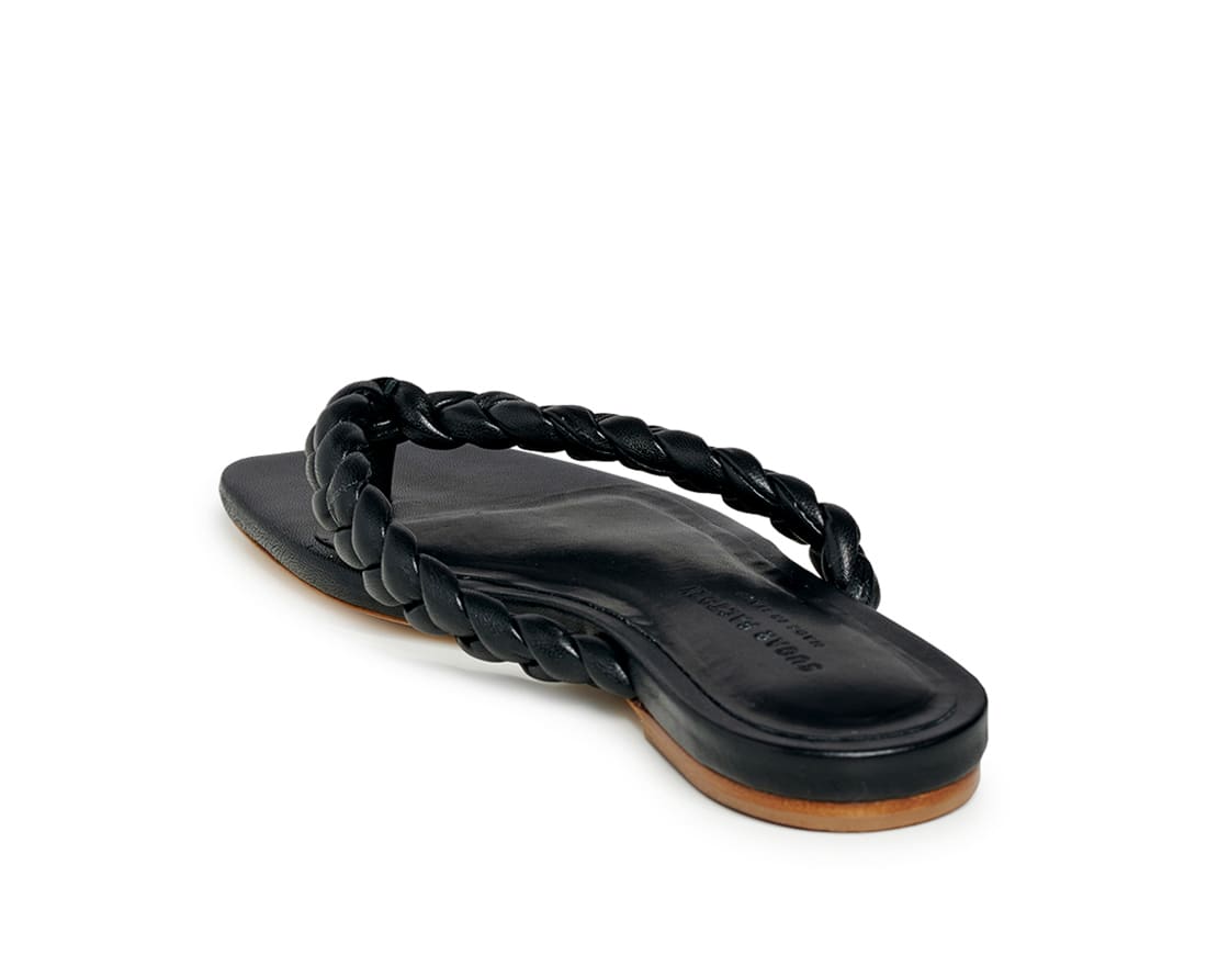 Черные кожаные шлепанцы - Image 3 of 5