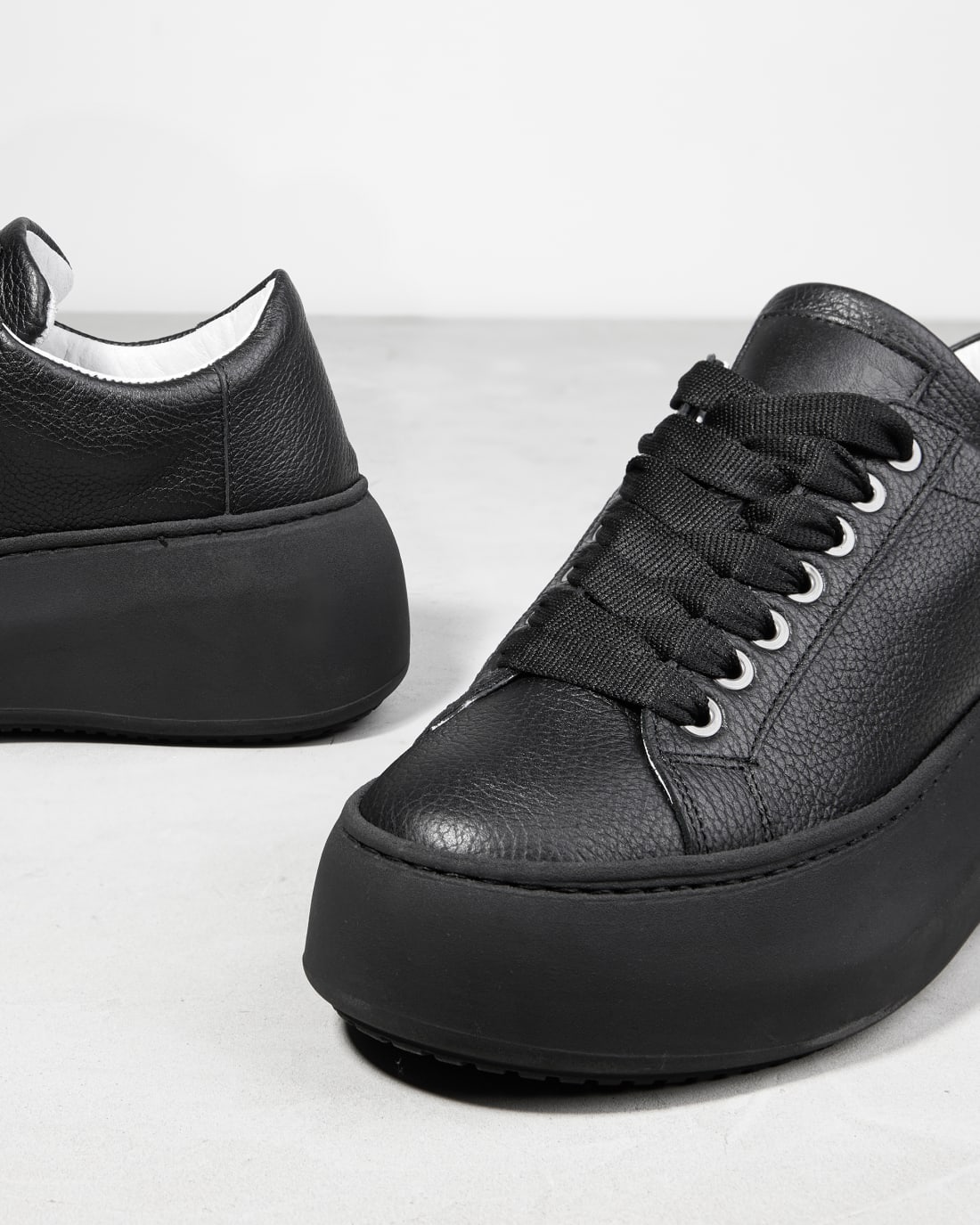 Черные кожаные кеды - Image 4 of 4