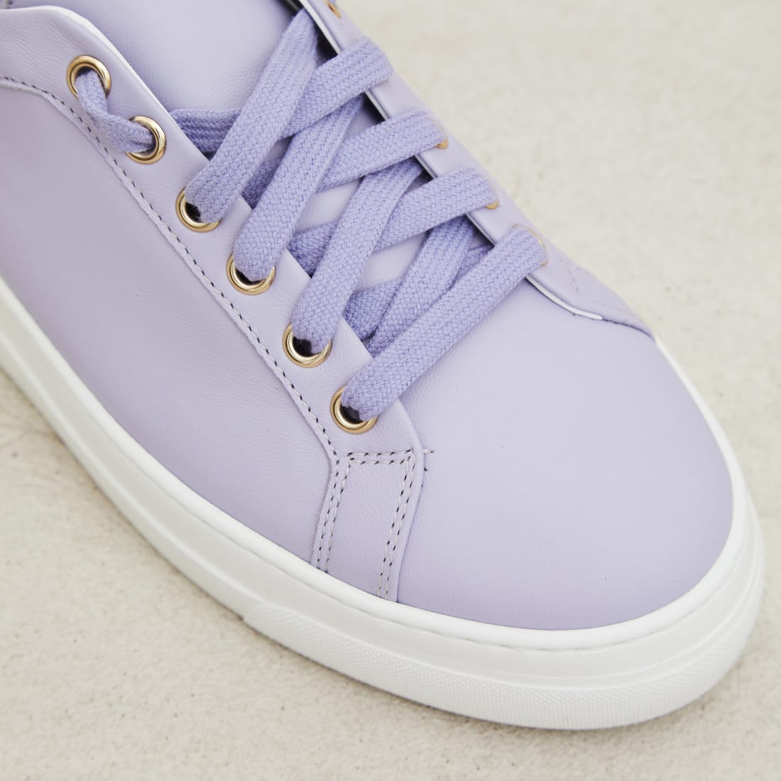 Лавандовые кожаные кеды - Image 3 of 5