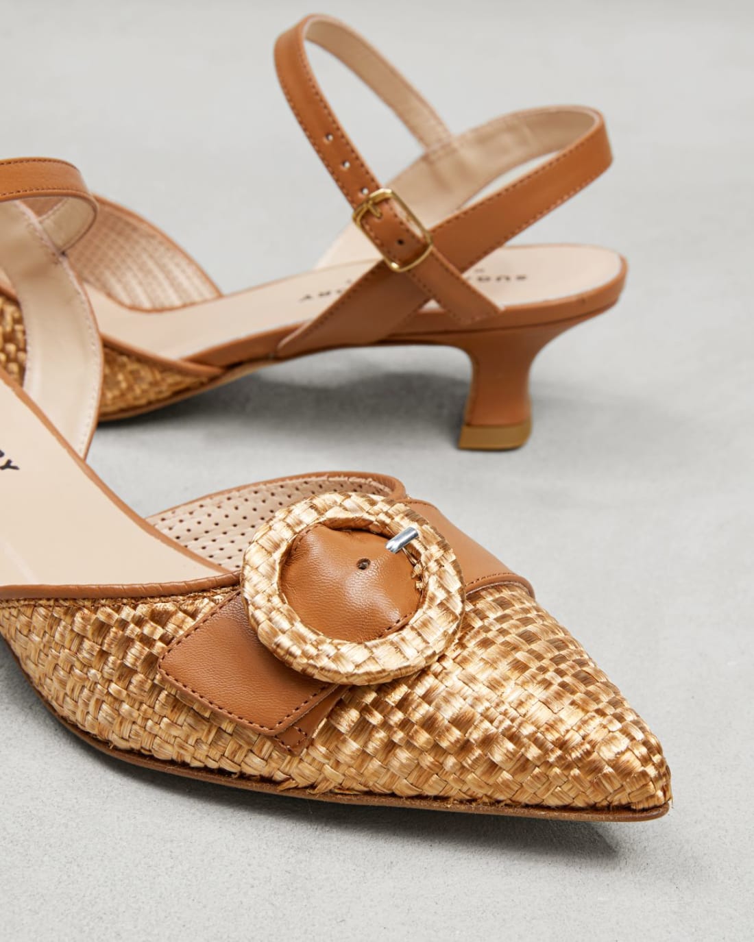 Золотые текстильные туфли - Image 4 of 6