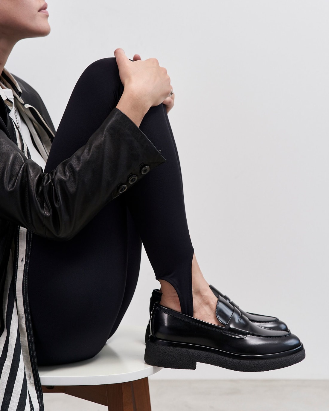 Черные кожаные лоферы - Image 2 of 6