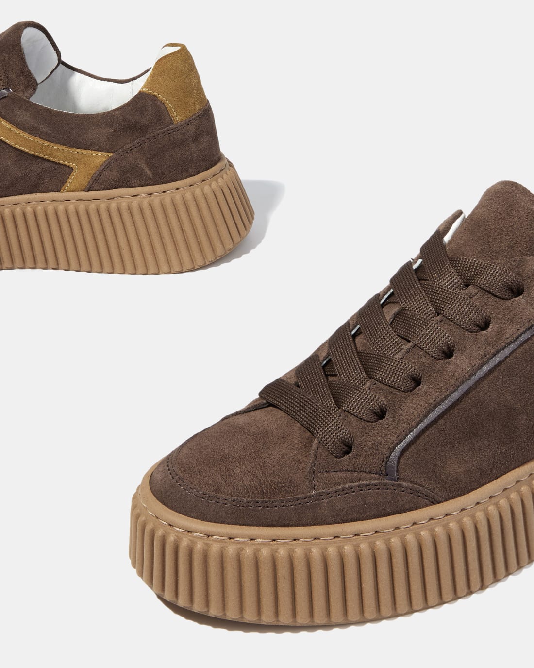 Коричневые замшевые кроссовки - Image 4 of 5