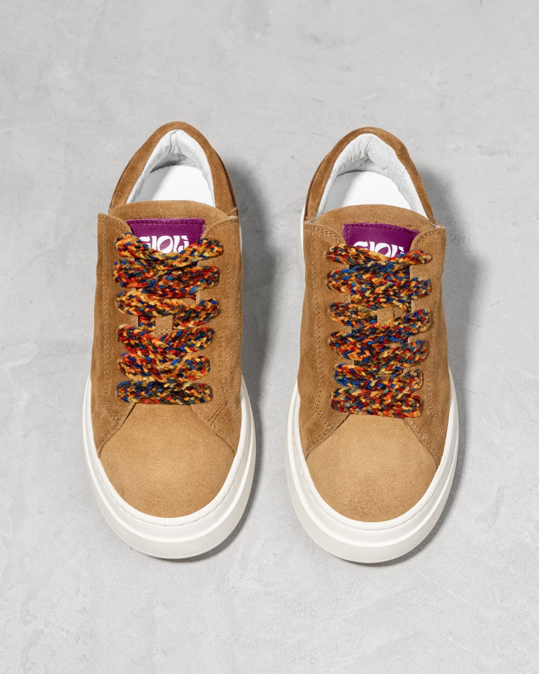 Бежевые кроссовки из замши - Image 3 of 4