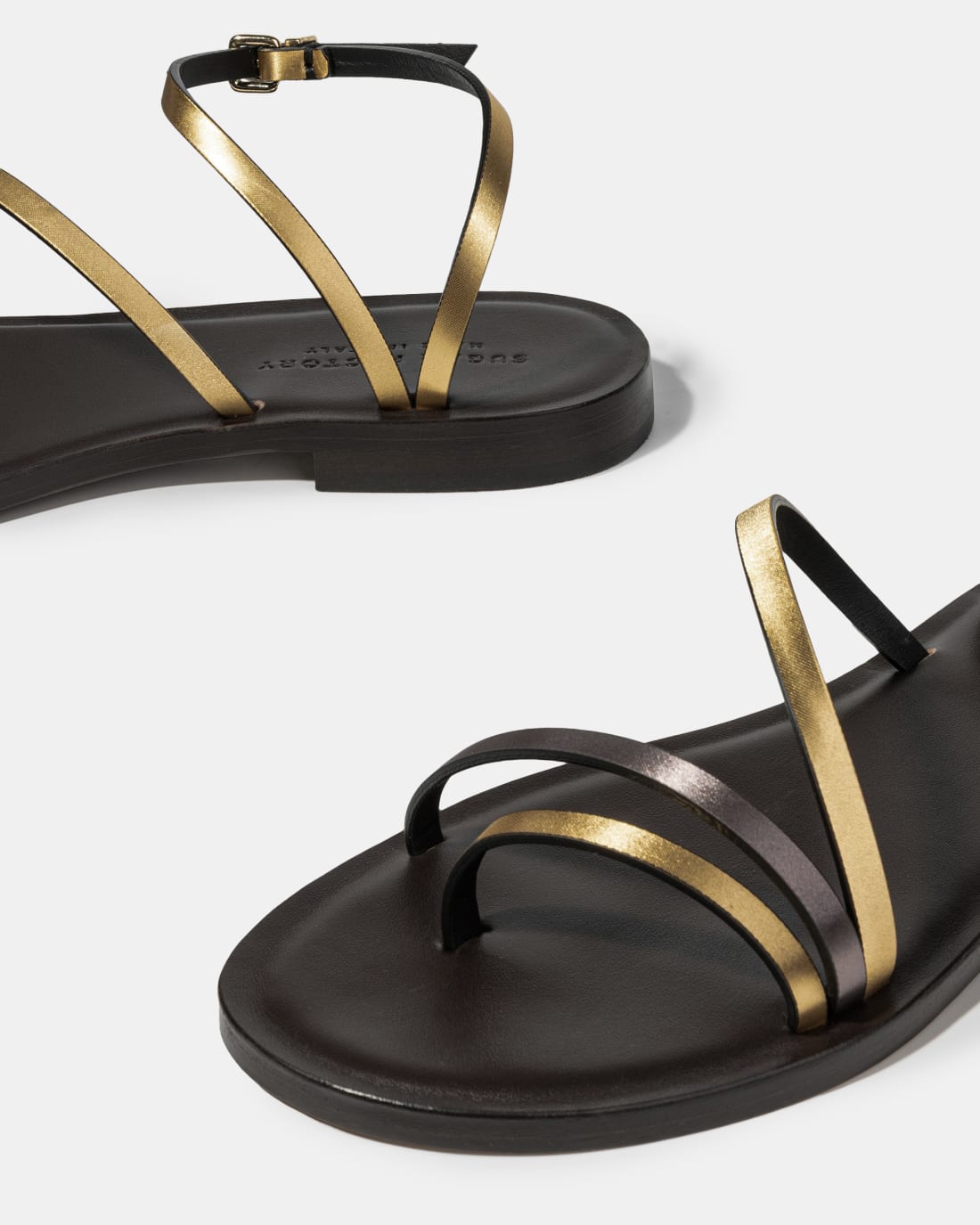 Темно-коричневые сандалии из натуральной кожи - Image 4 of 5