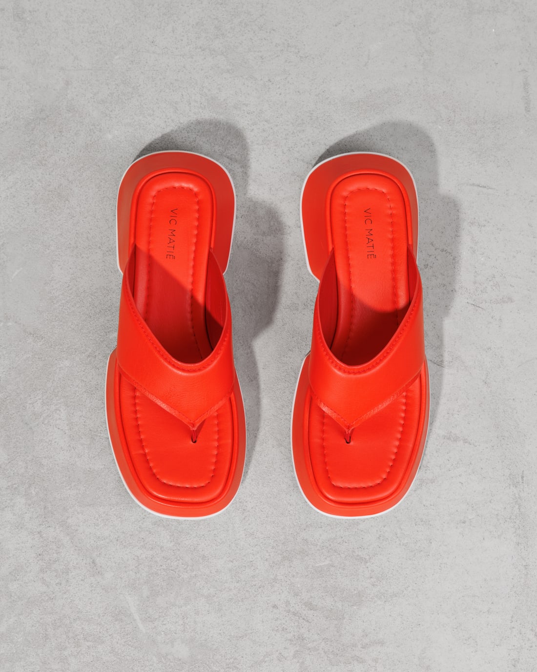 Темно-оранжевые кожаные шлепанцы - Image 3 of 7