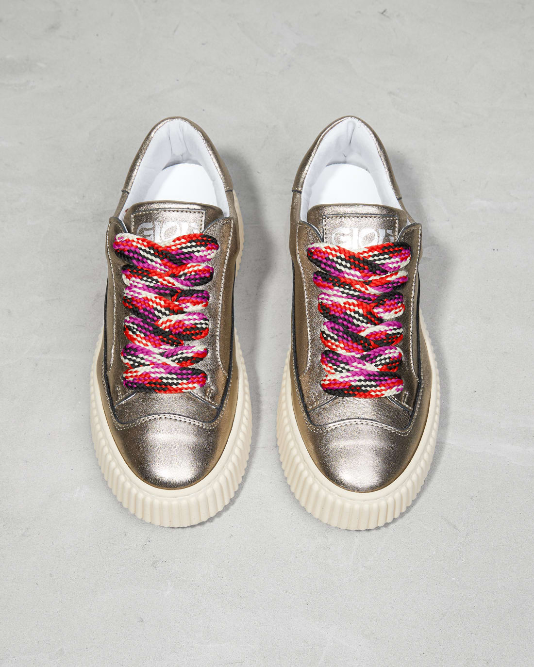 Серебряные кеды из натуральной кожи - Image 3 of 4