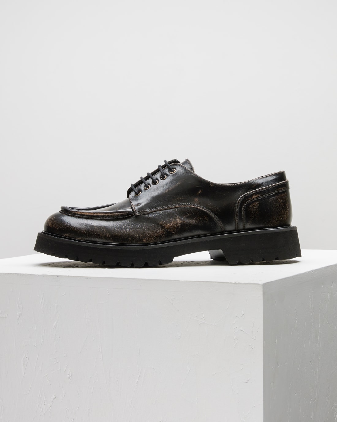 Темно-коричневые кожаные полуботинки - Image 1 of 5