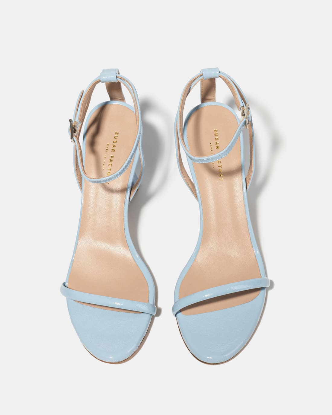 Светло-голубые босоножки на каблуке - Image 3 of 4