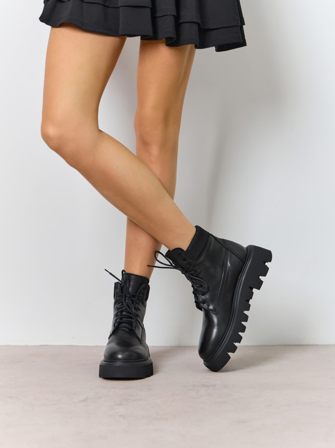 Черные ботинки из натуральной кожи - Image 6 of 7