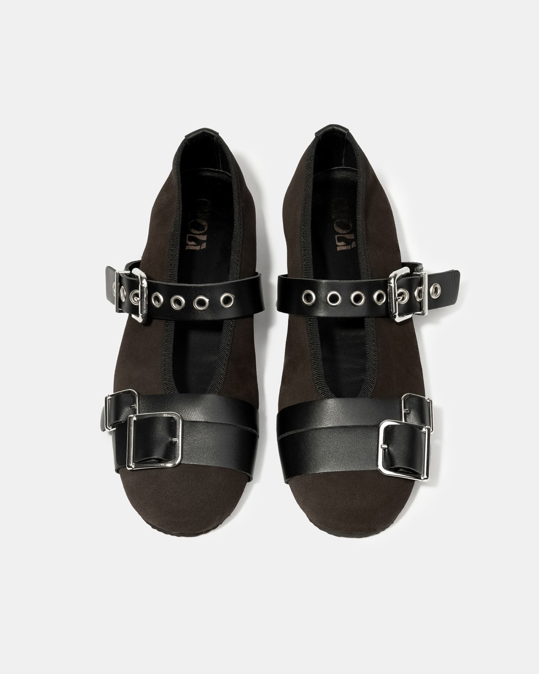 Темно-коричневые замшевые туфли с ремнями - Image 5 of 5