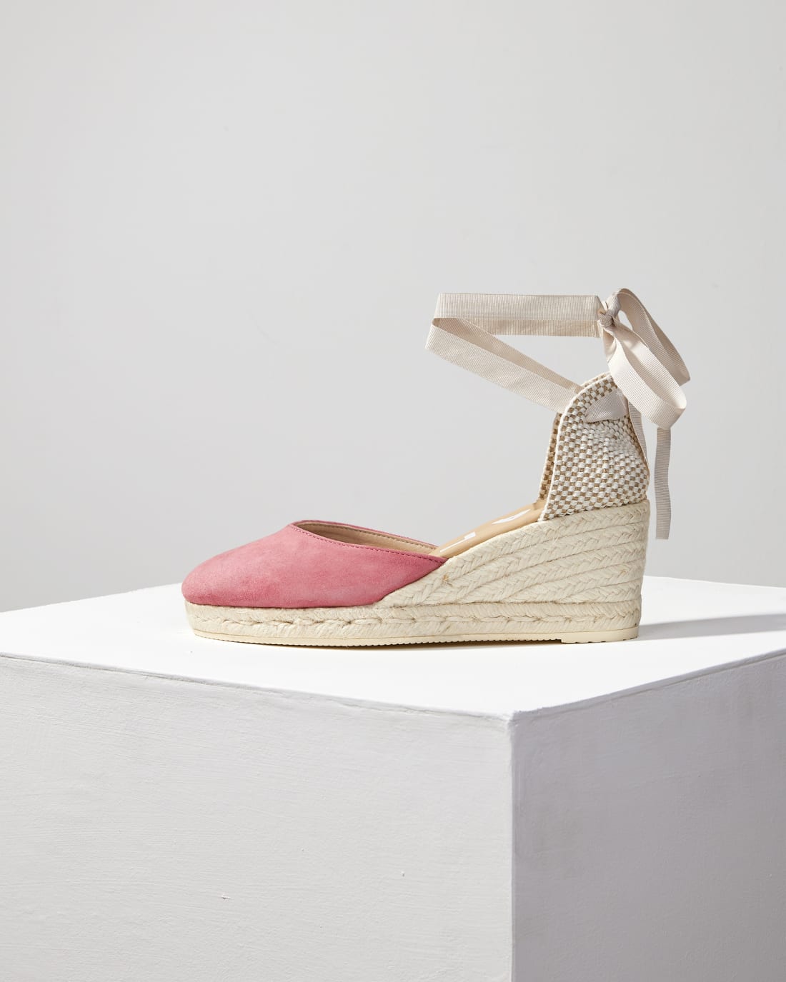 Бордовые замшевые эспадрильи