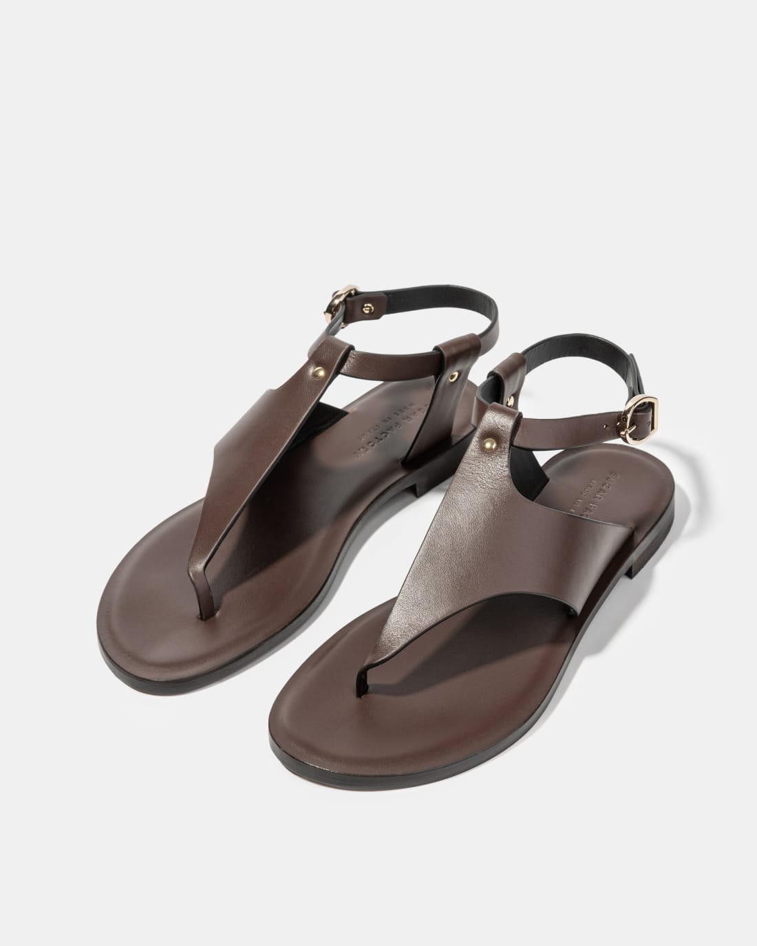 Темно-коричневые кожаные сандалии - Image 2 of 4